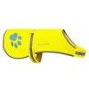 Yellow Soft Shell Waterproof Dog Vest L Size Hi Visibility Reflective Jacket with Light Fleece Lining Ideal in Cooler Climates Fluorescent Hi Vis Safe