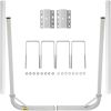 VEVOR Boat Trailer Guide-on, 48", 2PCS Rustproof Steel Trailer Post Guide ons, with White PVC Tube Covers, Complete Mounting Accessories Included