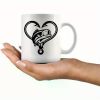 Ceramic Coffee Cup 11 oz Ideal Gift for Fishing Enthusiasts, Perfect Outdoor Accessories for Fishing Enjoyers, Warm Gift