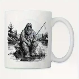 Big foot fishing Cool Fishing Fisherman Bigfoot Sasquatch 99336 coffee mug 11oz AM