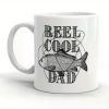 1pc Fishing Mug, Humorous Fishing Mugs, Fishing Coffee Cup, Reel Cool Dad, Fathers Day Gifts, Fishing Gifts, Fishing