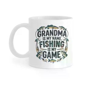 Funny Fishing Coffee Mug for Men - 11oz Ceramic Cup, Perfect Gift for Anglers, Reusable & Dishwasher Safe