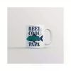 Reel Cool Papa 11oz Ceramic Coffee Mug with Fish Design – Perfect Gift for Dad, Fishing Enthusiasts, Valentine's Day,
