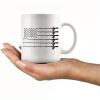 1pc 11oz Ceramic Coffee Mug with American Flag Fishing Hook Design – Perfect Gift for Anglers and Nature Lovers,