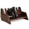 Wood Pistol Rack for Gun Safe Gun Storage for 6 Handguns or Revolvers Gun Safe Accessory Gun Safe Organizer Cabinet Storage Handmade from Ash Wood Gre