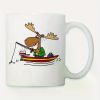 Funny Moose Fishing Cartoon 932710 coffee mug 11oz PR