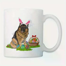 Funny Easter Egg Hunting Bunny German Shepherd Dog 1324986 coffee mug 11oz PR