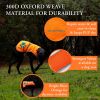 Reflective Dog Vest S Size Hi Visibility Fluorescent Blaze Orange Dog Vest Helps Protect Your PUP from Motorists & Hunting Accidents On or Off Leash