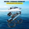 VEVOR 300HP Hydraulic Boat Steering Kit, Hydraulic Steering Helm Pump, Aluminum Alloy Steering Cylinder