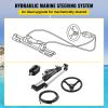 VEVOR 300HP Hydraulic Boat Steering Kit, Hydraulic Steering Helm Pump, Aluminum Alloy Steering Cylinder