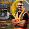 Wrap Around Safety Glasses ANSI CE Smoked Lens Pack of 12 Anti Scratch Glasses Safety Eyewear Protective Safety Spectacles Scratch Resistant Black