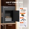 VEVOR Through The Wall Drop Box, Heavy Duty Steel Through the Wall Mailbox with 2.8-7.9" 13" Combination Lock, 13x7x17" Mail Drop Box, Black