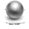 Xemussa 500pcs 6mm steel balls, iron balls, precision steel bearing balls, suitable for slingshots and bicycle bearings