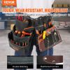 VEVOR Tool Belt, 31 Pockets, Adjusts 32 Inches to 54 Inches, Leather Heavy Duty Tool Pouch Bag, Detachable Tool Bag for Electrician, Carpenter