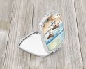 Sandpipers Hunting Compact Mirror Decorative Travel Makeup Mirror for Women Girls Gifts Pocket Makeup Mirror Folding Handheld