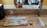 Sandpipers Hunting Dish Drying Mat Absorbent Dish Drying Mat Pad for Kitchen Counter Dish Drainer Mat for Countertop, 14 x 21", Multicolor