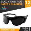 Stylish Safety Glasses for Women, Pack of 12 Smoked Anti Fog Safety Glasses For Men, One Size Polycarbonate Lab Safety Goggles