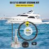 VEVOR Outboard Boat Steering 13' Boat Steering Cable 13 Feet Outboard Steering kit 3/4'' Tapered Shaft for Boat Steering