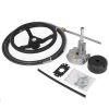 VEVOR Outboard Steering System 10' Boat Steering Cable 10 Feet Marine Steering System 3/4'' Shaft with 13.5 Inch Wheel for Yachts and Waterborne Vehic