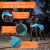 Dog Reflective Vest L Size Multiple Color Options with Hi Vis Fluorescent Visibility Helping to Safeguard Your Pet On Off Leash in Urban & Rural Areas