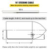 VEVOR Outboard Steering Kit 16' Boat Steering Cables 16 Feet Boat Steering System 3/4'' Shaft for Boats